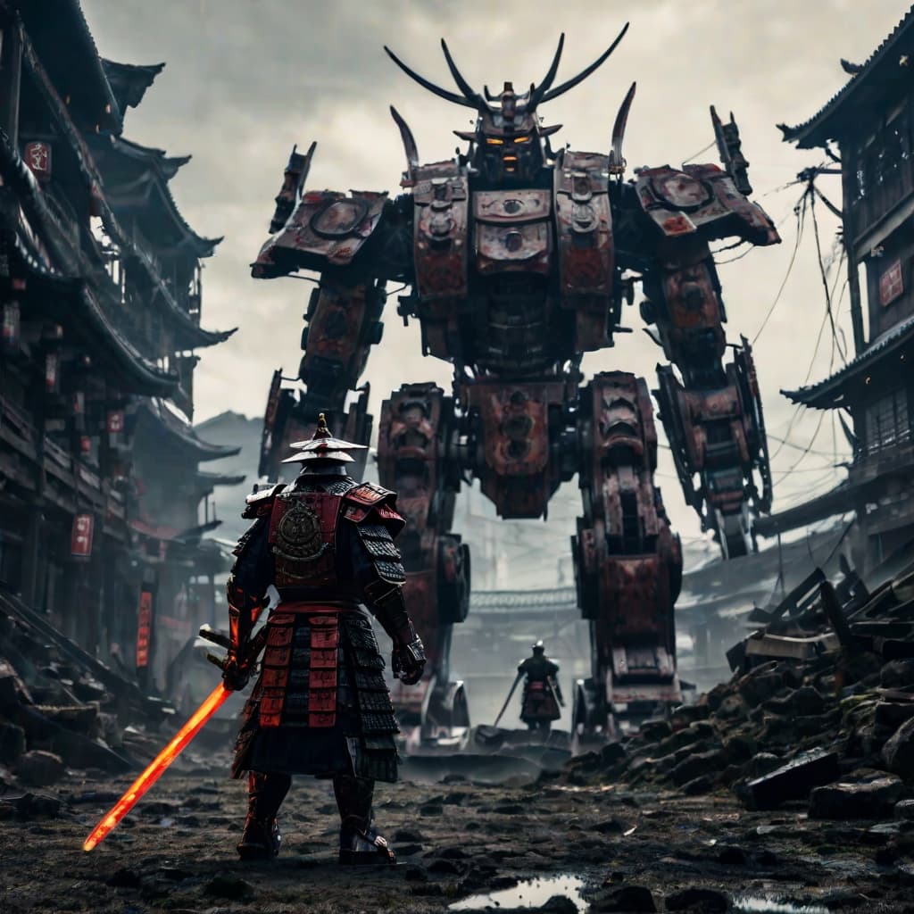 Samurai vs Mech