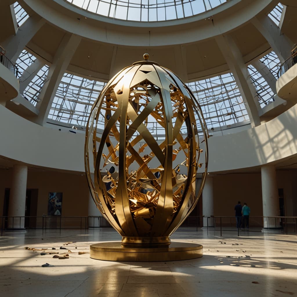 Kinetic Brass Sculpture