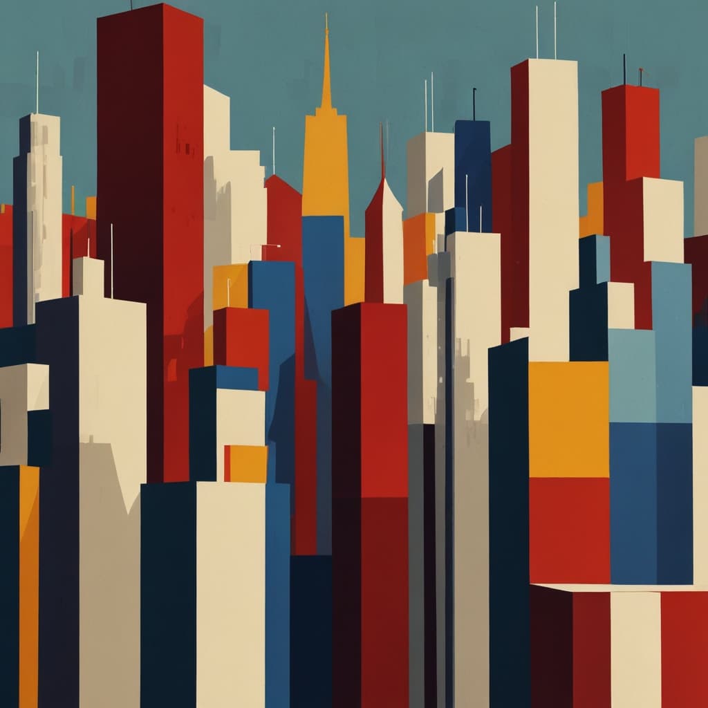 Geometric Skyline Block