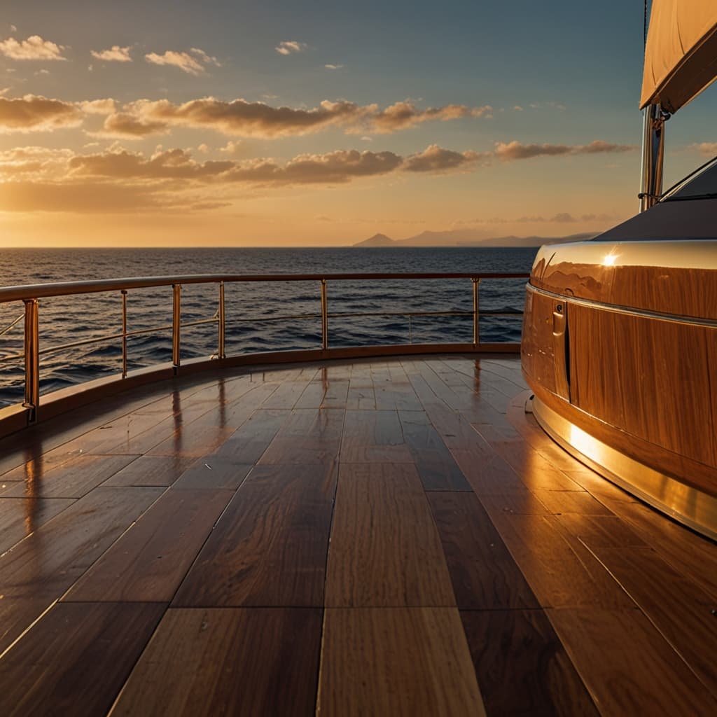 Yacht Deck Golden Hour