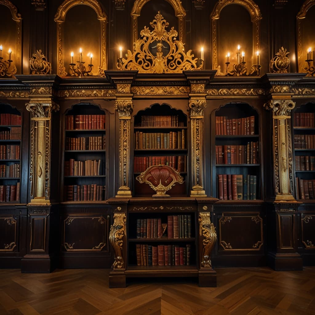 Gilded Library Detail