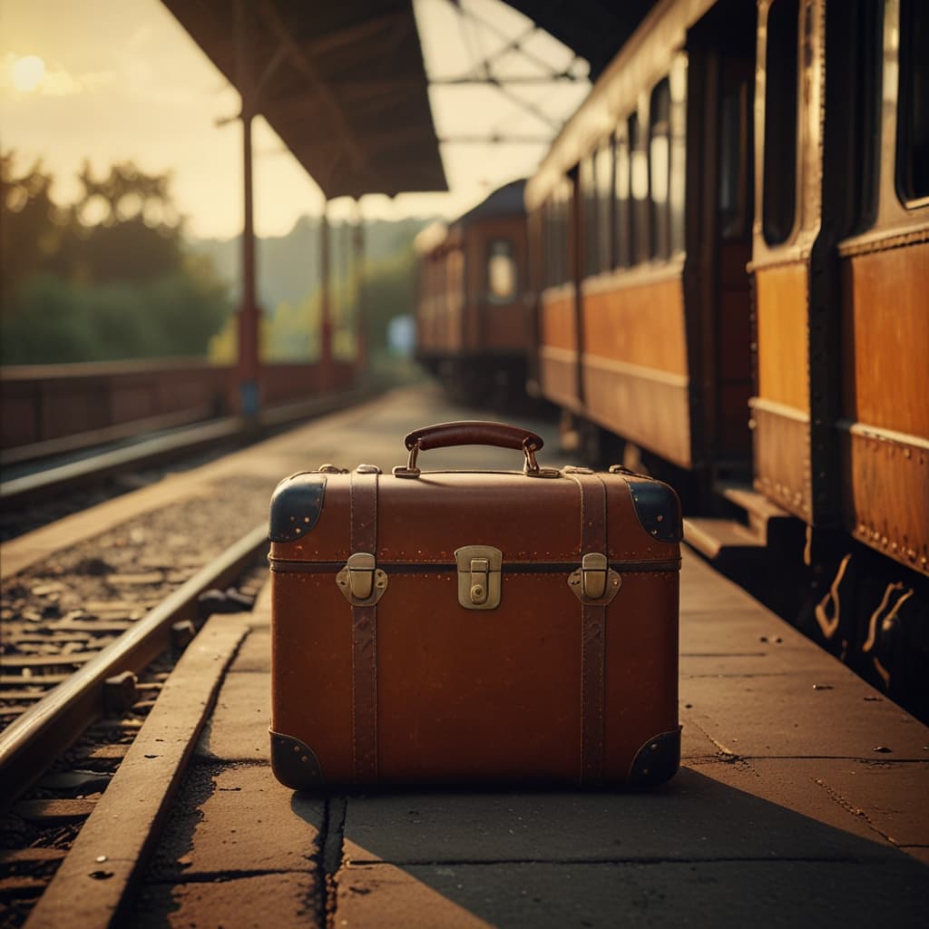 Vintage Suitcase Platform
