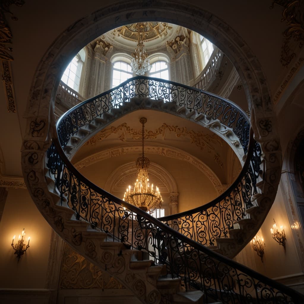Marble Spiral Detail