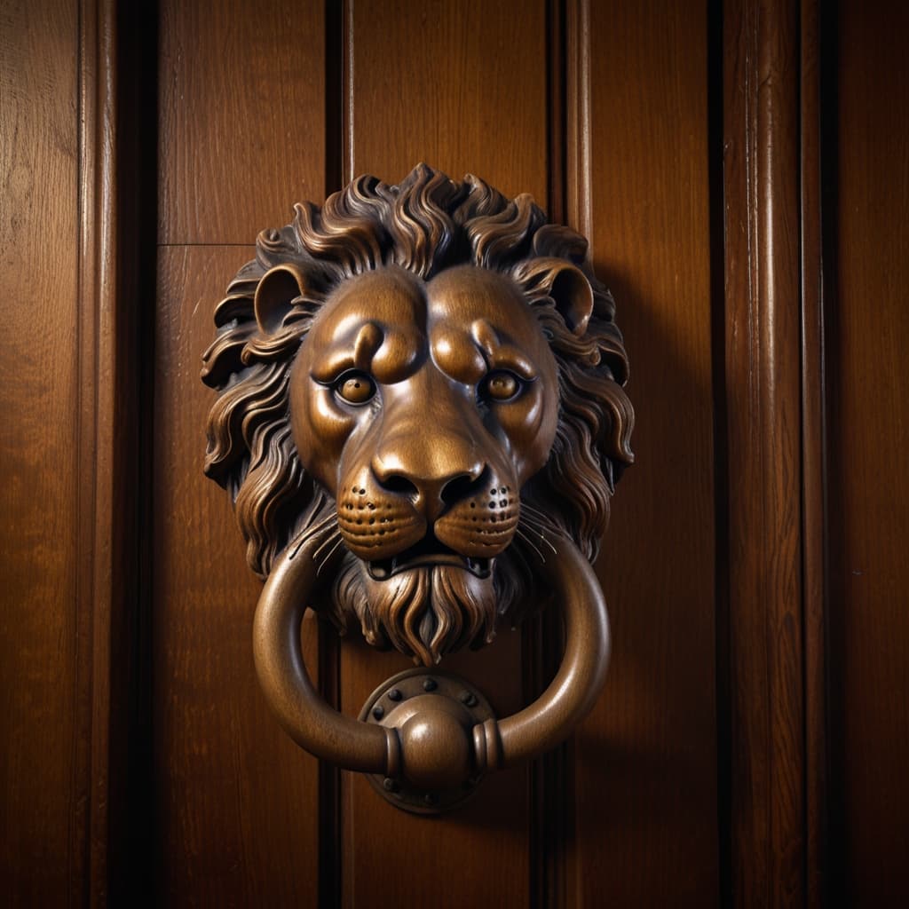 Bronze Lion Door