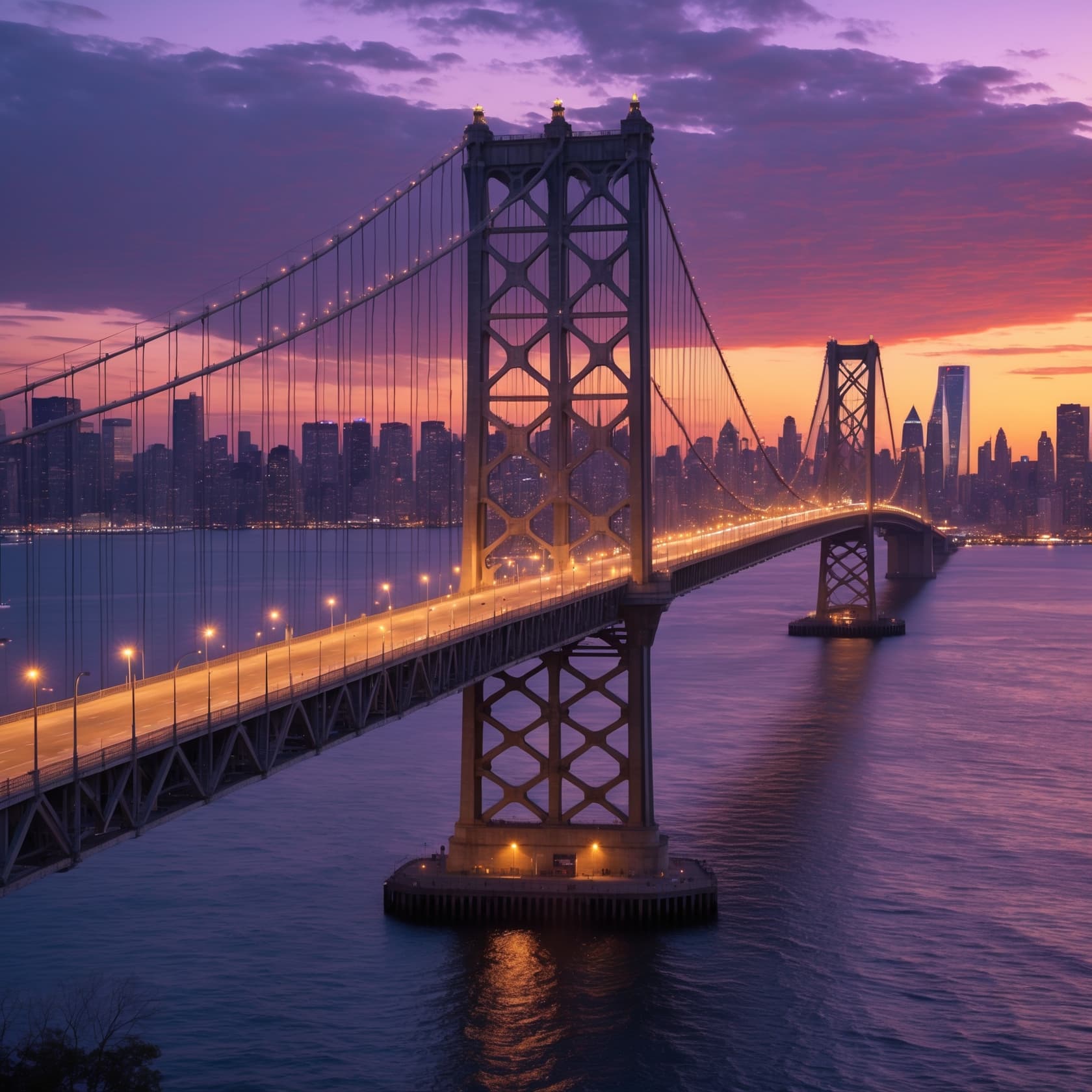 Verrazzano Bridge Sunset