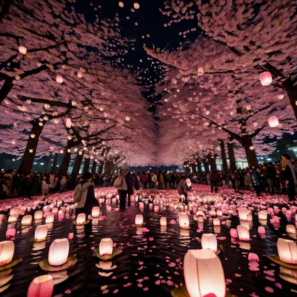 Cherry Blossom Night