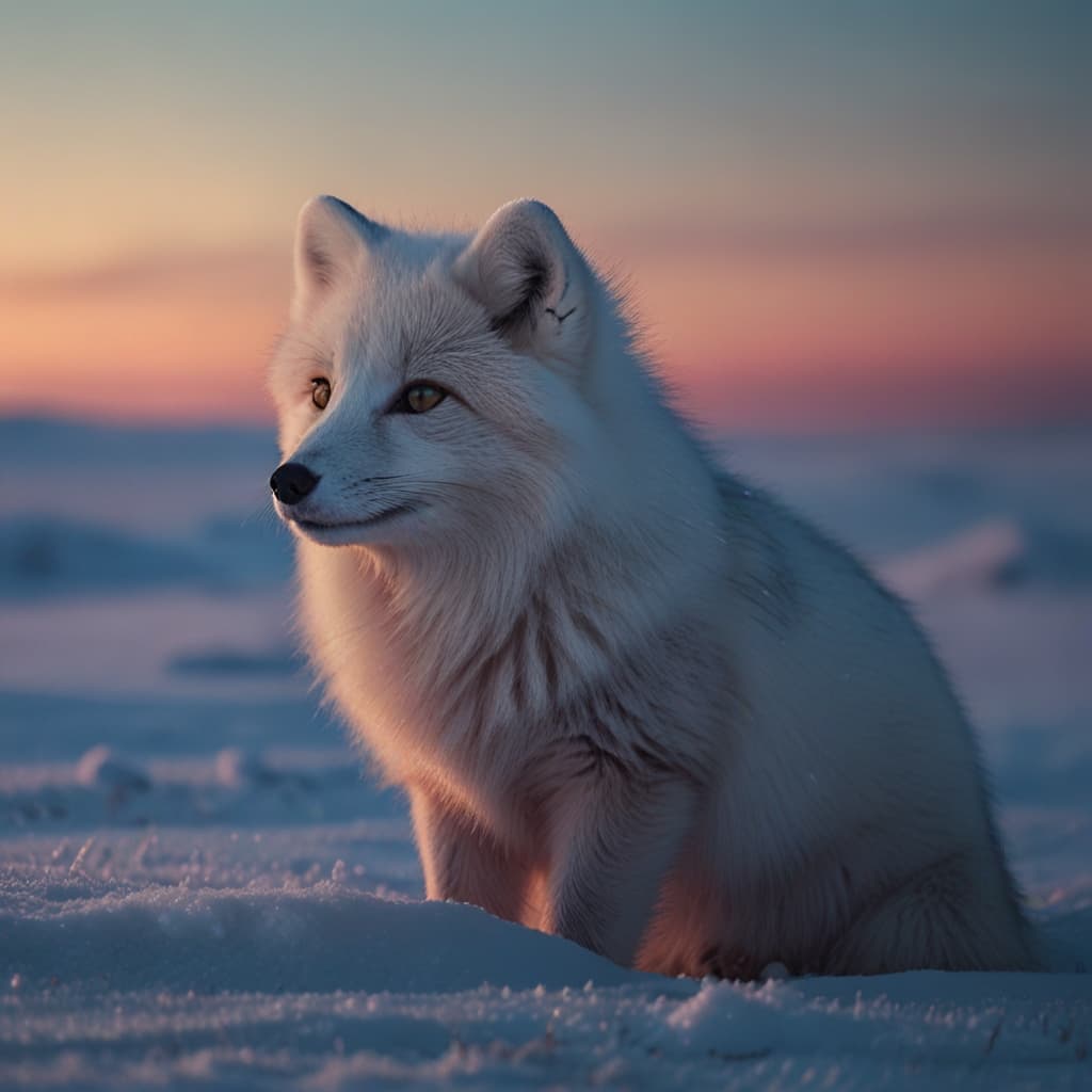 Arctic Fox Twilight