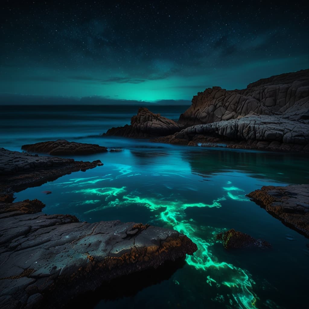 Bioluminescent Tide Pool