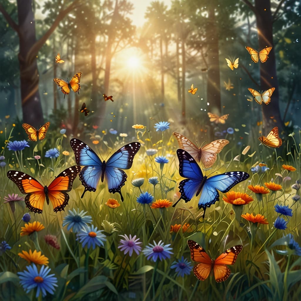 Glass Butterfly Garden