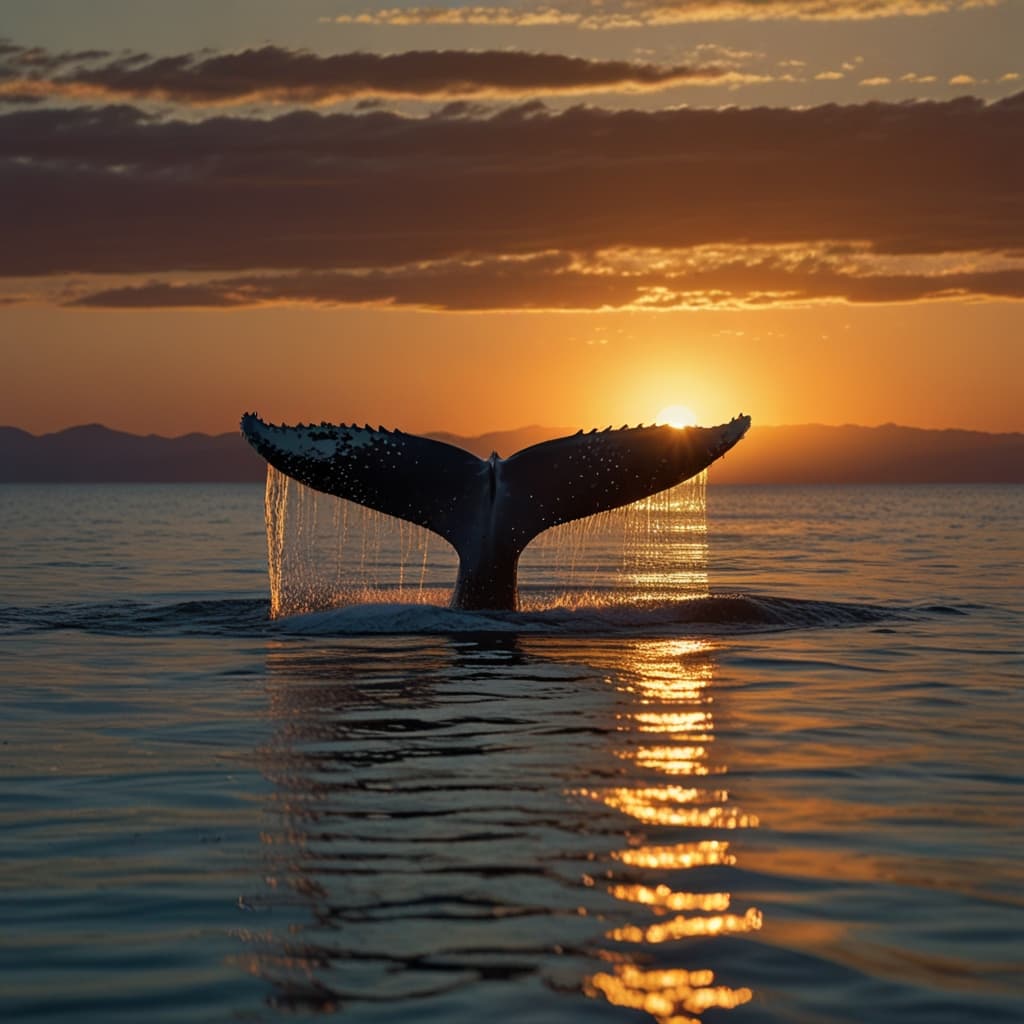 Whale Tail Sunset
