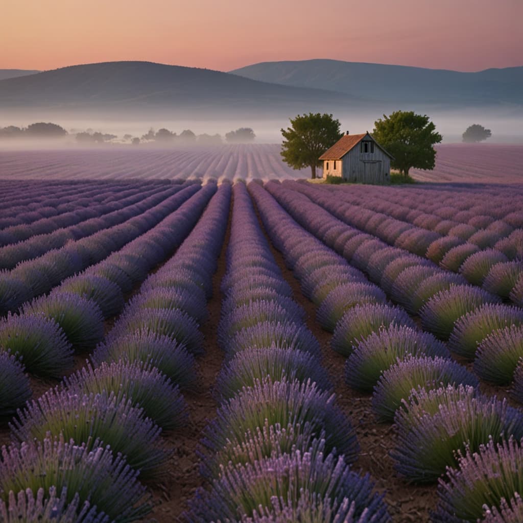 Lavender Field Sunrise