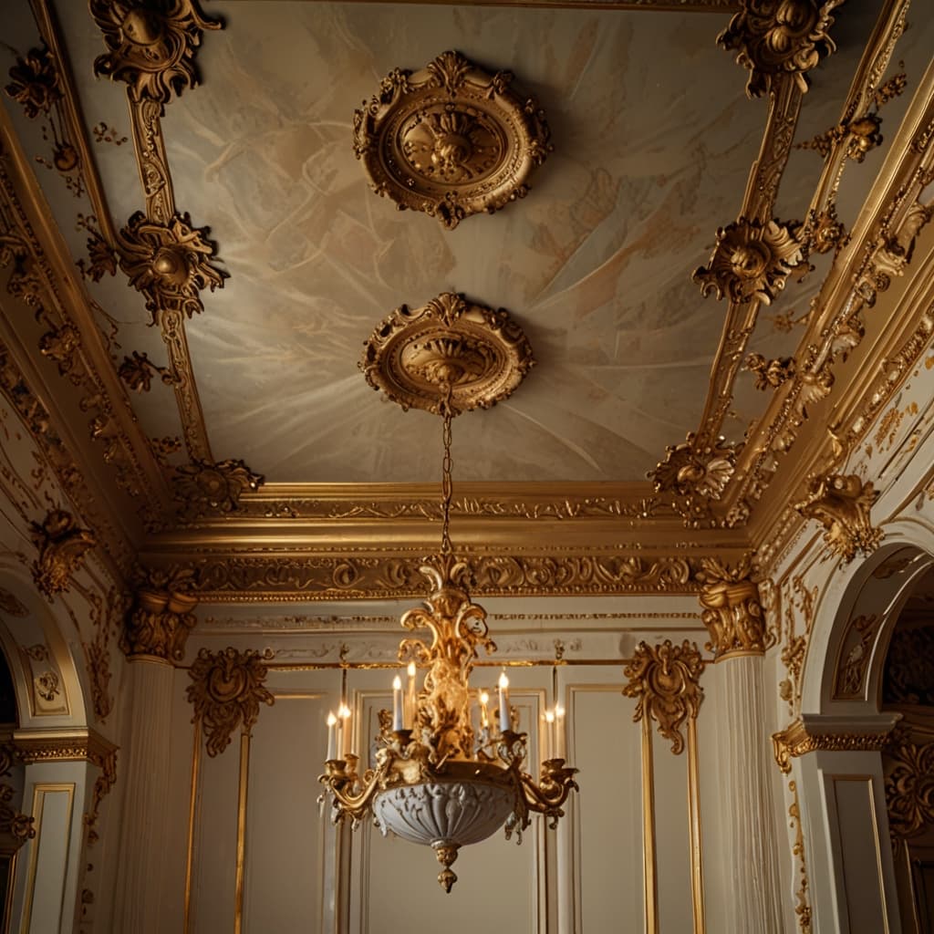 Cherubic Stucco Ceiling