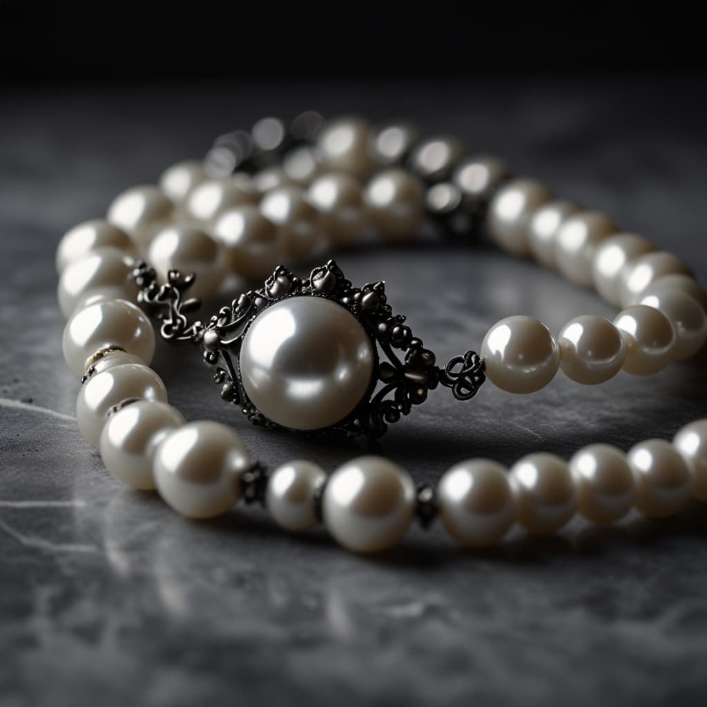 Pearl Choker Marble