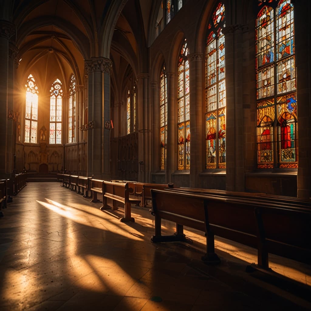 Cathedral Sunbeam Aisle