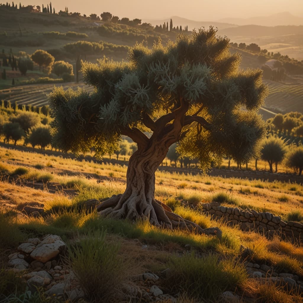 Vineyard Olive Wall