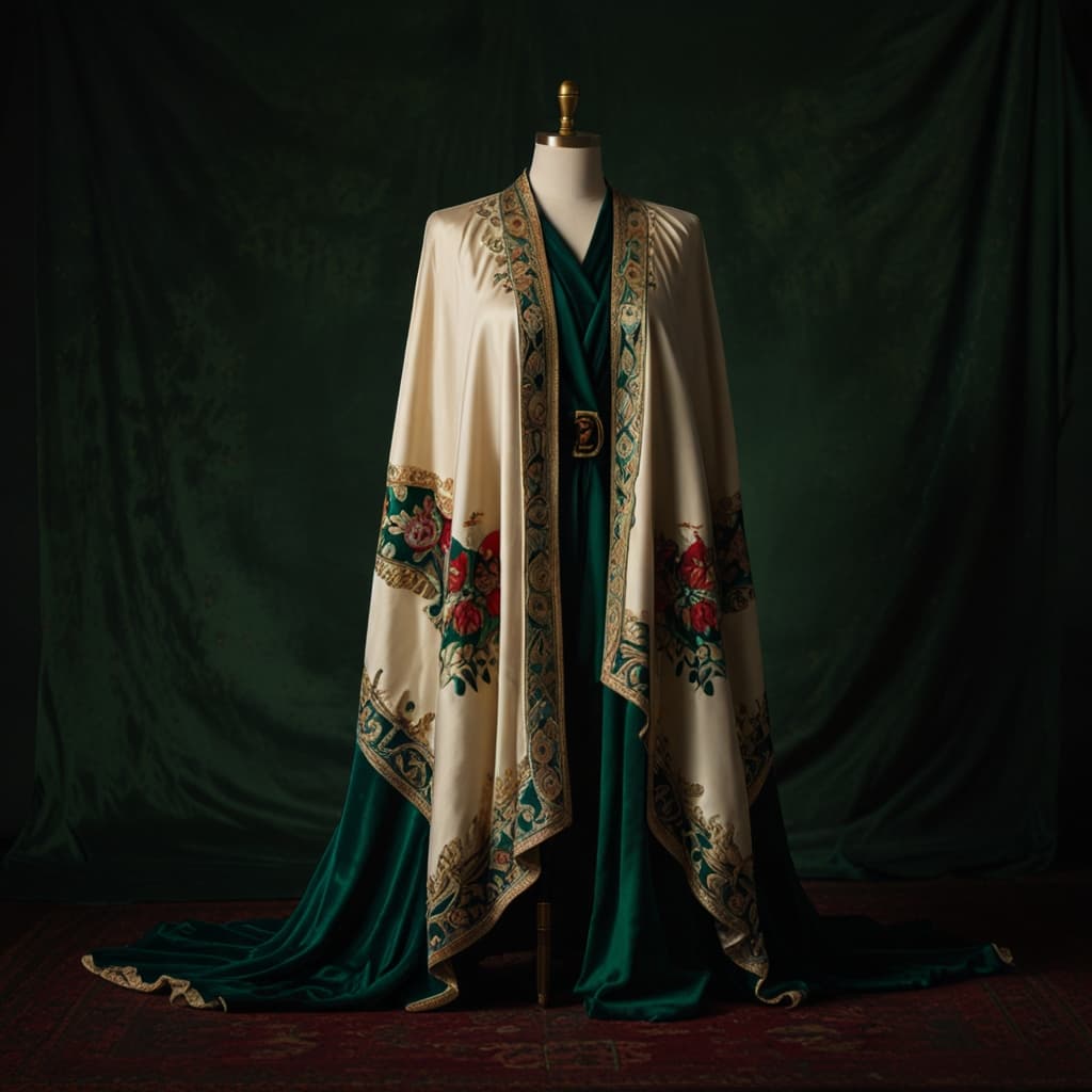 Embroidered Cape Stand