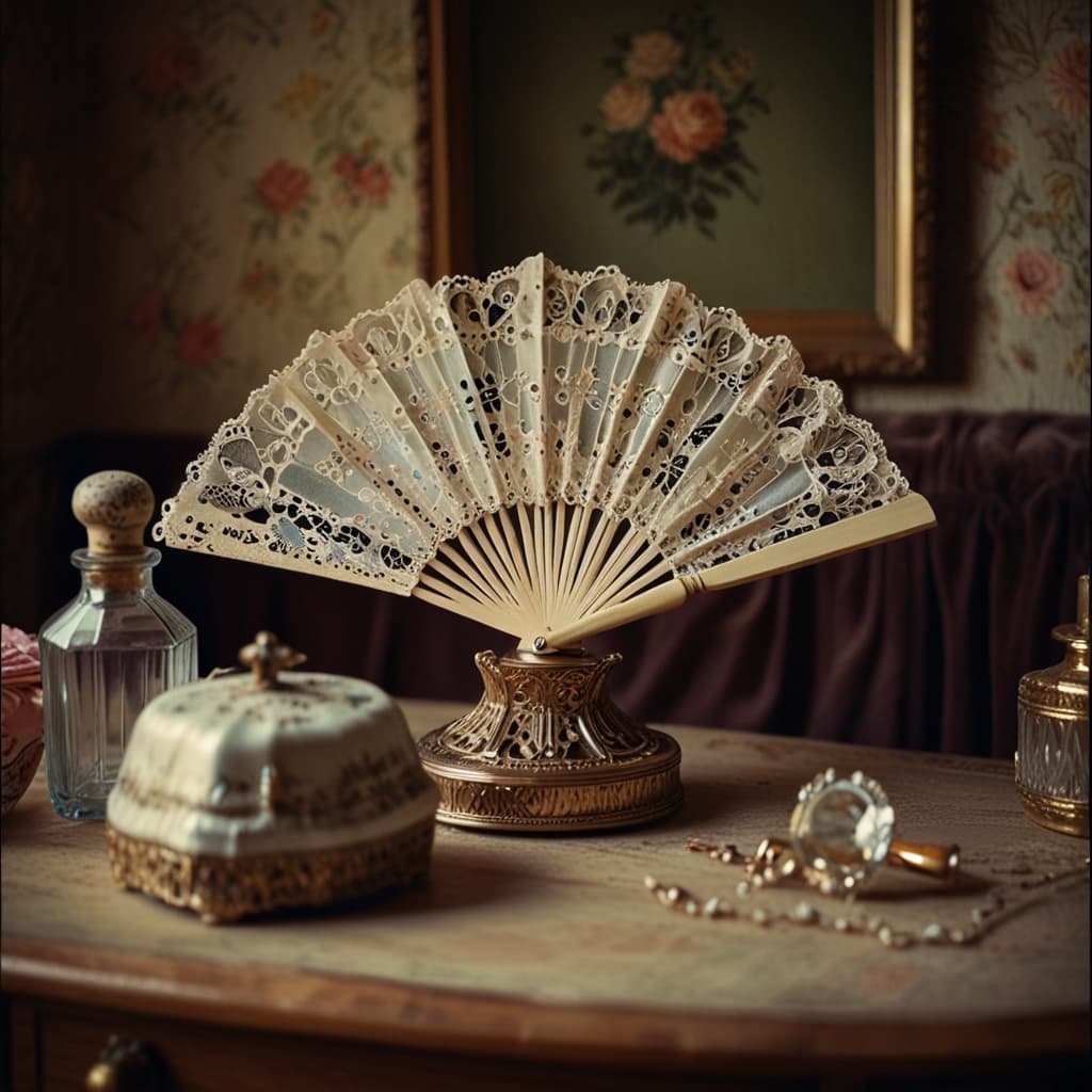 Lace Fan Dressing Table