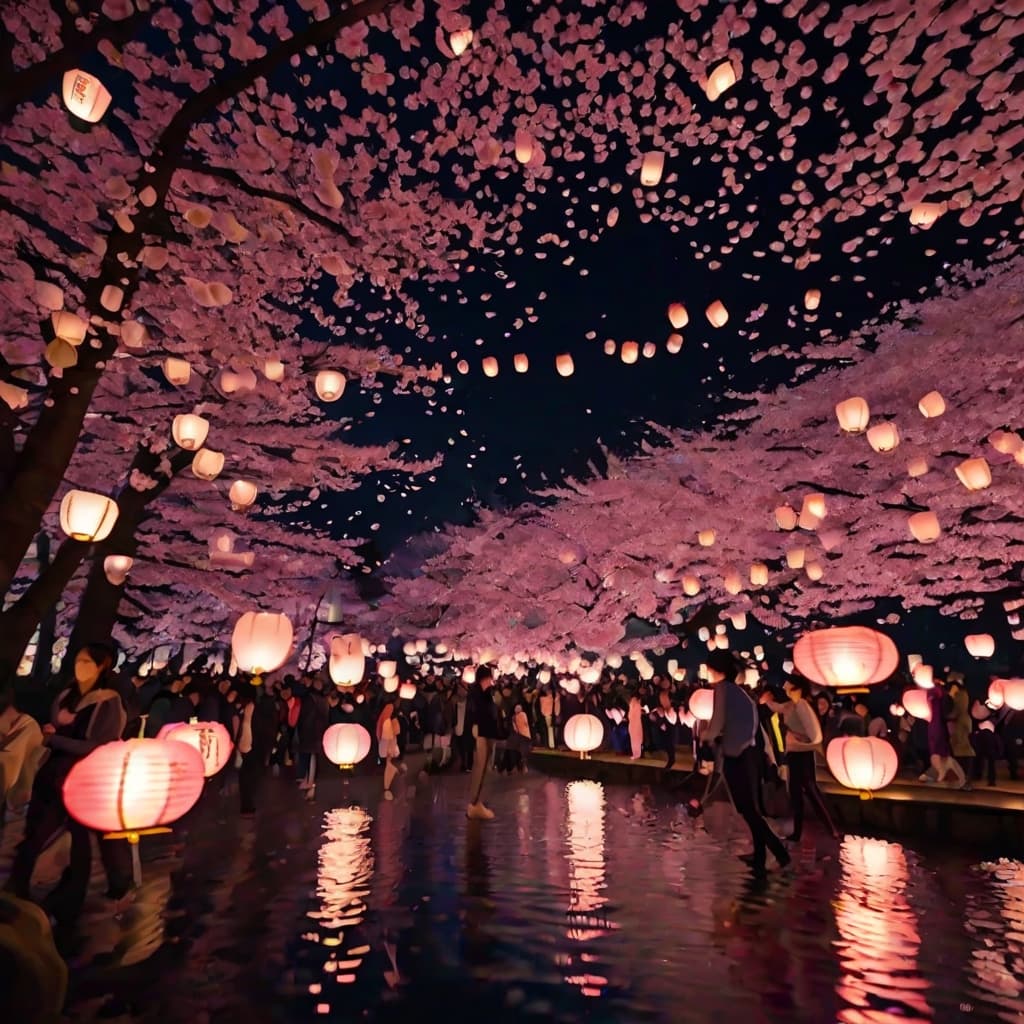 Cherry Blossom Night