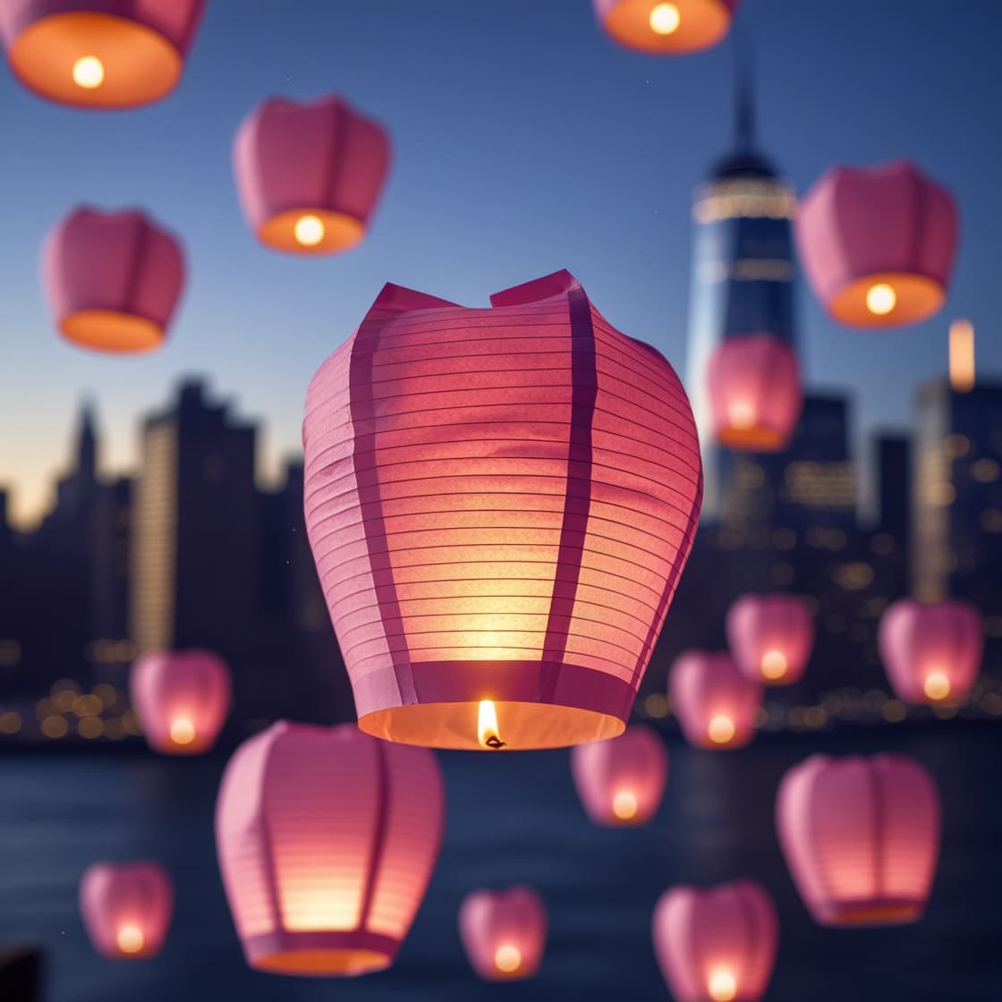 Pink Sky Lantern