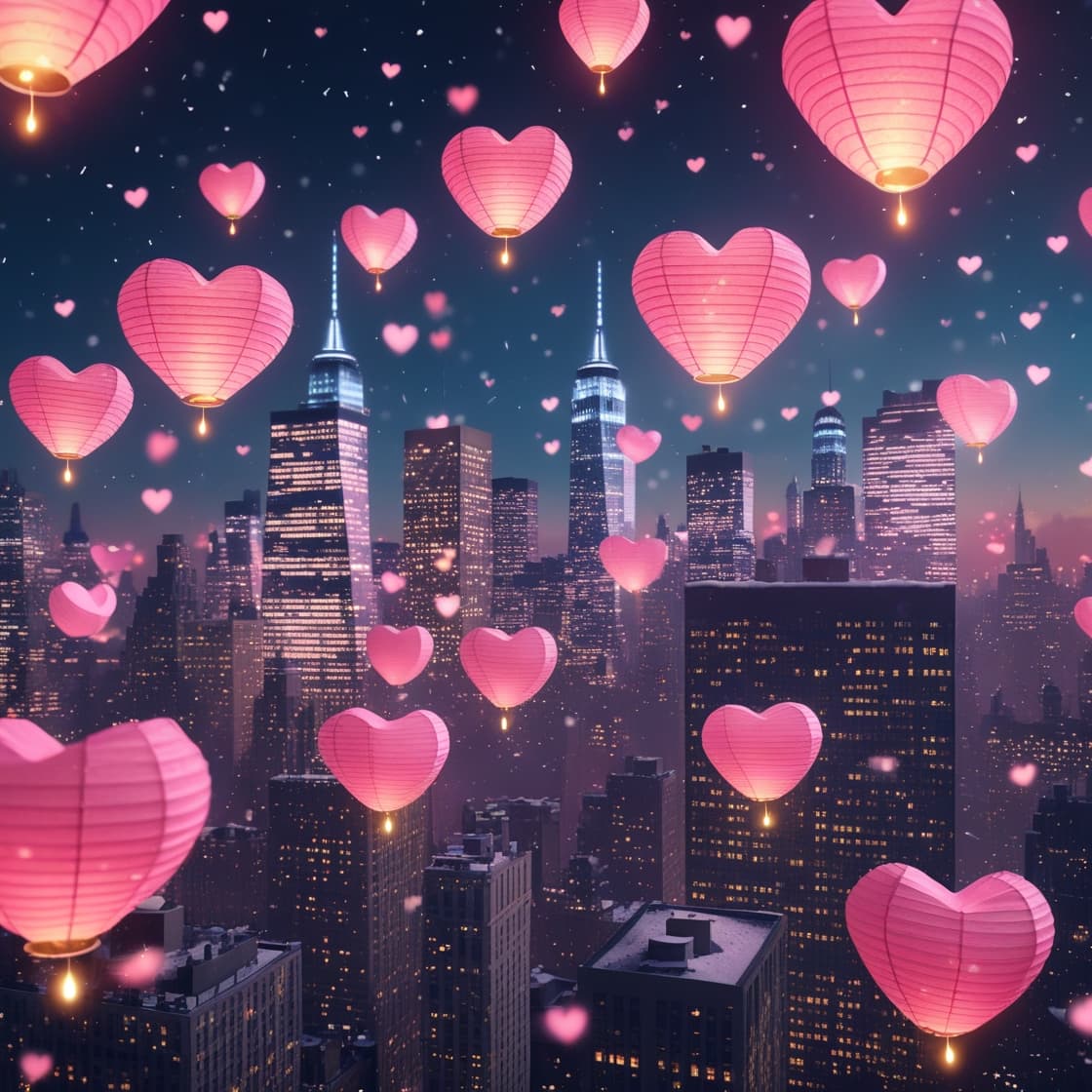 Valentine NYC Skyline